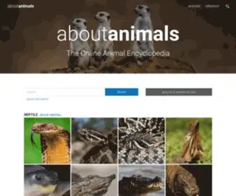 Aboutanimals.com(About animals) Screenshot