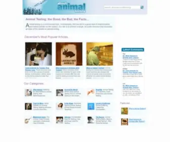 Aboutanimaltesting.co.uk(Informed Discussion on Animal Welfare in Animal Testing) Screenshot