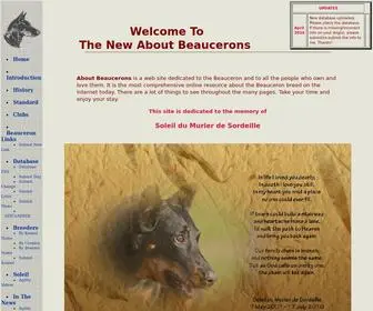 Aboutbeaucerons.com(About Beaucerons) Screenshot