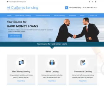 Aboutcaliforniahomeloans.com(Commercial and Hard Money Loans California) Screenshot