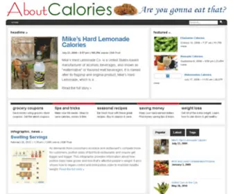 Aboutcalories.com(AboutCalories) Screenshot