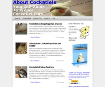 Aboutcockatiels.com(Just another WordPress site) Screenshot