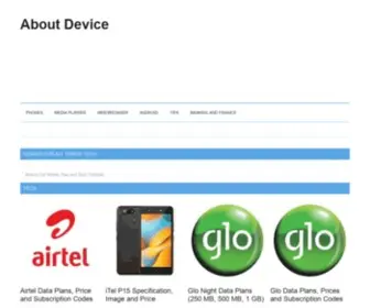 Aboutdevice.com(About Device) Screenshot