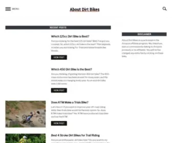 Aboutdirtbikes.com(About Dirt Bikes) Screenshot