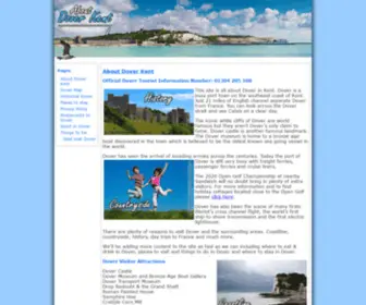 Aboutdoverkent.co.uk(The tourists and residents guide to Dover Kent) Screenshot