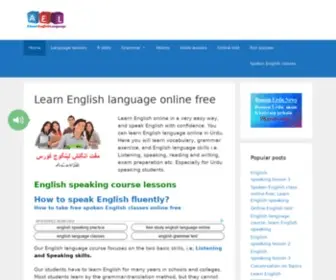 Aboutenglishlanguage.com(Learn English language online) Screenshot