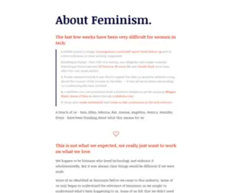 Aboutfeminism.me Screenshot