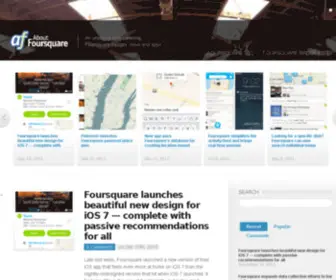 Aboutfoursquare.com(About Foursquare) Screenshot