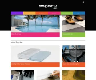 Aboutglasstile.com(About Glass Tile) Screenshot