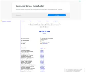 Aboutip.de(What Is My IP Address) Screenshot