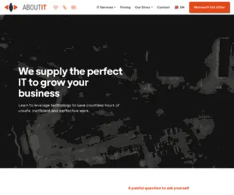 Aboutit.be(Reliable IT management and optimization) Screenshot