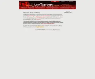 Aboutlivertumors.com(Liver cancer treatments are advancing at a rapid rate. About Liver Tumors) Screenshot