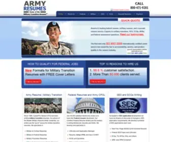 Aboutmilitaryschools.org(Army Resume) Screenshot