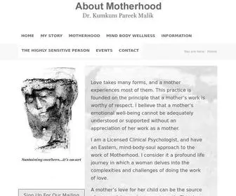 Aboutmotherhood.com(About Motherhood) Screenshot