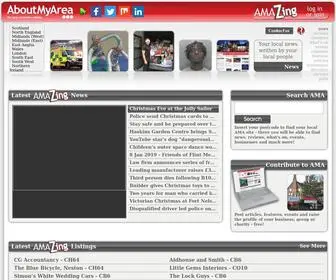 Aboutmyarea.co.uk(The local interactive website) Screenshot