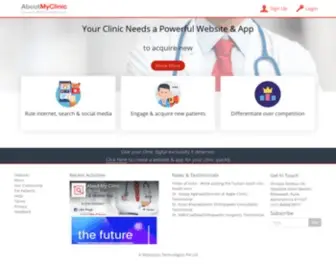 Aboutmyclinic.com(Website Builder) Screenshot