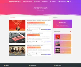 Aboutnews.xyz(ℕ) Screenshot