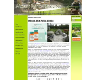 Aboutpatiodesigns.com(About Patio Designs) Screenshot