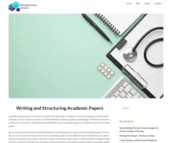 Aboutpharmacyschools.com(Essential Guide On Writing And Structuring Academic Papers) Screenshot