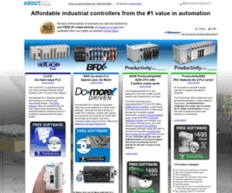 Aboutplcs.com(From AutomationDirect) Screenshot