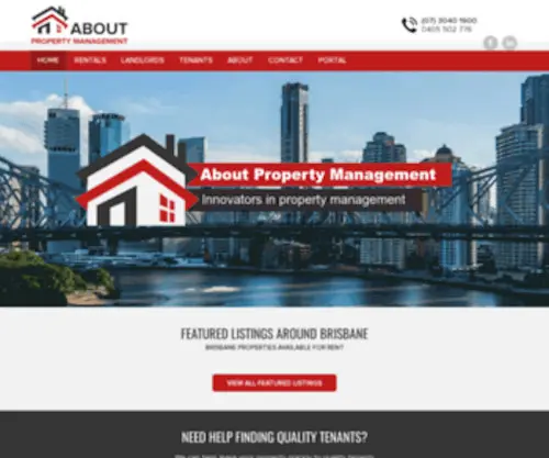 Aboutpropertymanagement.com.au(Brisbane Residential Property Management) Screenshot