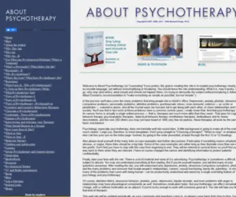 Aboutpsychotherapy.com(Bennett Pologe PhD) Screenshot