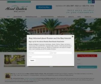 Aboutroatanrealestate.com(Roatan Honduras Real Estate For Sale) Screenshot