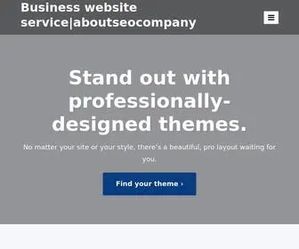 Aboutseocompany.com(Business website service) Screenshot