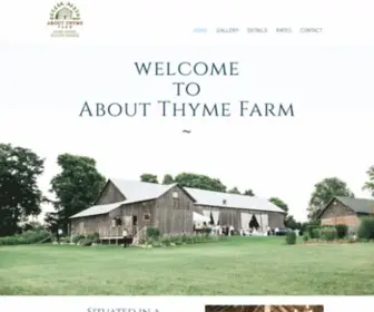 Aboutthymefarm.com(HOME) Screenshot