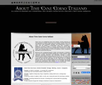 Abouttimecanecorso.com(About Time Cane Corso Italiano) Screenshot