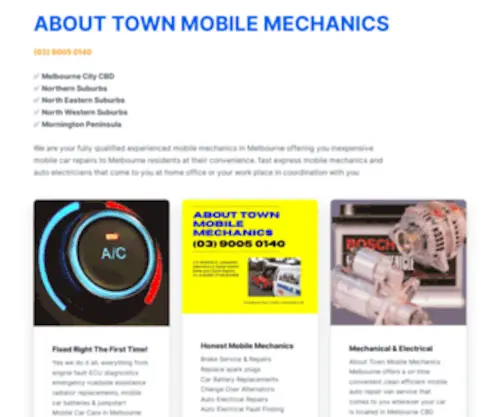 Abouttownmobilemechanics.com.au(ROADSIDE ASSISTANCE) Screenshot