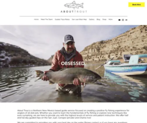 Abouttrout.com(About Trout) Screenshot