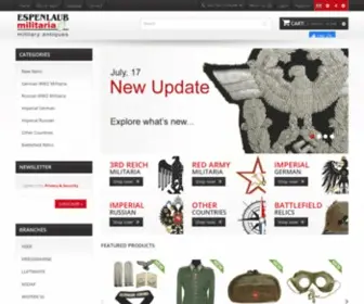 Aboutww2Militaria.com(3rd Reich WW2 German & Soviet militaria) Screenshot