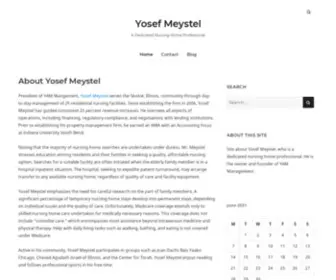 Aboutyosefmeystel.net(About Yosef Meystel) Screenshot