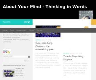 Aboutyourmind.com(Thinking In Words) Screenshot