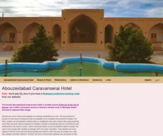 Abouzeidabadcaravanserai.com(Book Abouzeidabad Caravanserai Hotel online which) Screenshot