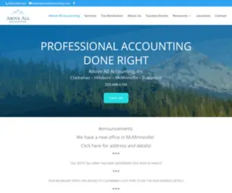 Aboveallaccounting.com(Above All Accounting) Screenshot