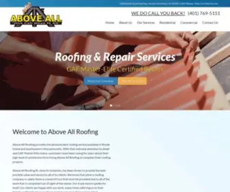 Aboveallroofinginc.com(Above All Roofing RI) Screenshot