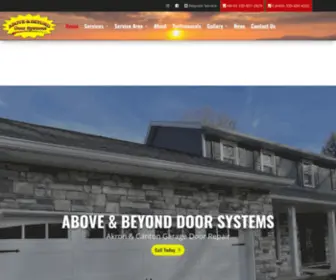 Aboveandbeyonddoorsystems.com(Above & Beyond) Screenshot