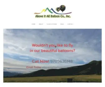 Aboveitallballoon.com(ABOVE IT ALL BALLOON CO) Screenshot