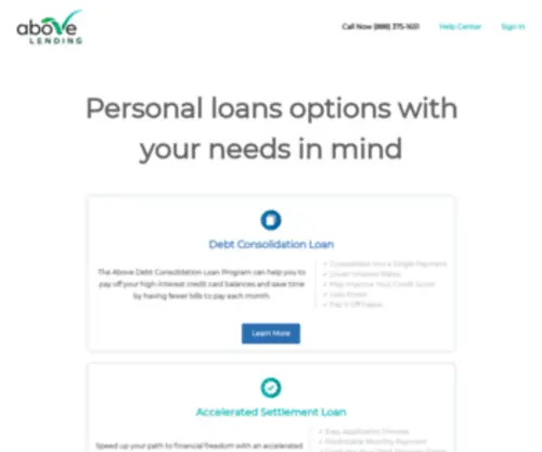 Abovelending.com(Above lending) Screenshot