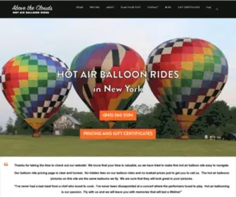 Abovethecloudsinc.com(Balloon Rides NY) Screenshot