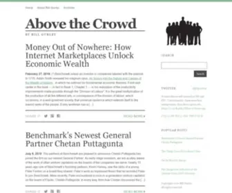 Abovethecrowd.com(Above the Crowd) Screenshot
