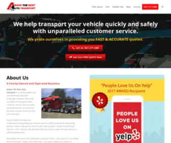 Abovetherestautotransport.com(Best Auto Transport Company) Screenshot