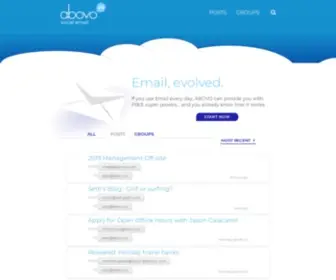 Abovo.co(Social Email) Screenshot