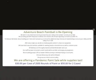 Abpaintball.com(Adventure Beach Paintball) Screenshot