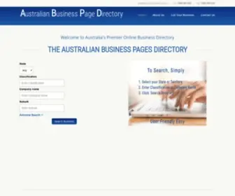 ABPD.com.au(Australian Business Pages Directory) Screenshot