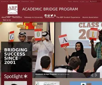 ABP.edu.qa(Academic Bridge Program) Screenshot