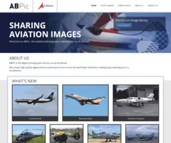 Abpic.co.uk(Sharing aviation images) Screenshot