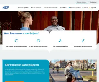 ABP.nl(Pensioenfonds voor overheid en onderwijs) Screenshot